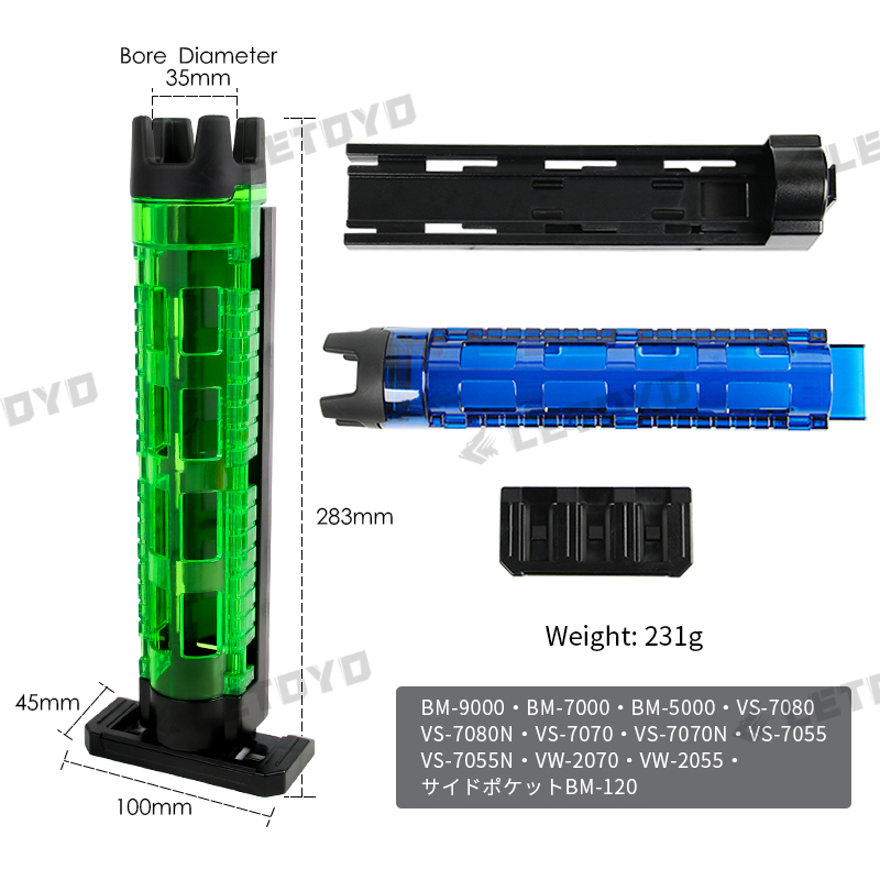 LETOYO Fishing Rod Placement Tube - Portable Pole Inserter