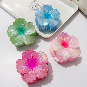 Yilibei New Wholesale <strong>Colorful</strong> Plumeria <strong>Flower</strong> <strong>Hair</strong> <strong>Claw</strong> Fashion Elegant <strong>Flower</strong> <strong>Hair</strong> <strong>Claws</strong> Top <strong>Hair</strong> Accessories for Women - Product Image 4