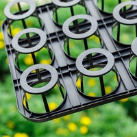 Plateau de transport économique pour 15 pots de fleurs, support pour orchidées papillon, plateau de semis en plastique pour serres et pots de balcon