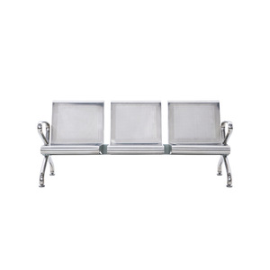 Sillas de Espera Ausnutria JH08S de Acero Inoxidable para Exteriores, Hospitales, Escuelas, Aeropuertos, Estaciones de Tren, con Pasamanos - Product Image 1