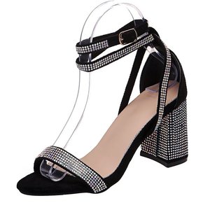 Wholesale Open Toe Mid-heel All-match One <b>Shoe</b> Two Wear Thick Heel Sandals Women's <b>Shoes</b> - Product Image 6