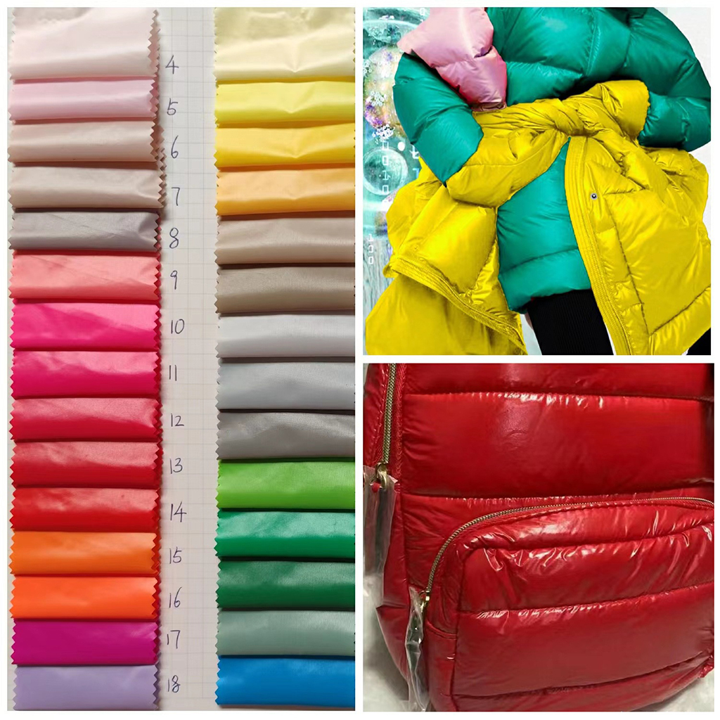 high quality 20D Nylon Glossy matt Lightweight Water-Resistant, Durable Down Jacket nylon Fabric for bags