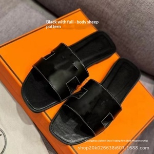 Sandales de plage pour femmes à motif mouton, respirantes, antidérapantes, été, à semelle <span class=keywords><strong>plate</strong></span>, tendance, toutes occasions - Product Image 4