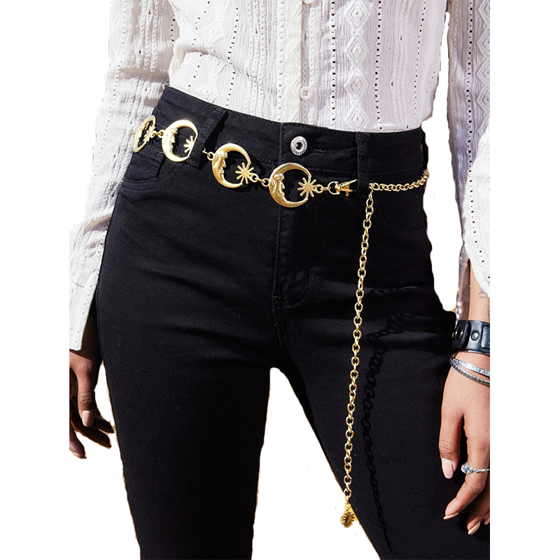 Chain Link Belts Stylish Adjustable for Women's Fashion