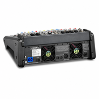 Konsol Pencampur Bertenaga PMS600 Dengan 2*1000W Class D Amp 24bit 96kHz untuk Suara Live Panggung Studio Stereo Master Graphic Equalizer
