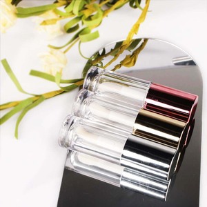 Conteneurs à rouge à lèvres en plastique ABS transparent personnalisés de 6 ml avec bouchon à vis Tubes à gloss à lèvres Impression d'écran Rouge à lèvres Blush Maquillage liquide 100 pièces - Product Image 1