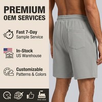 Nouveauté : Shorts de sport amples en coton uni pour homme – Idéaux pour le fitness et le tennis
