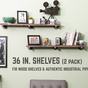 Factory Customizable 2-Piece Solid Wood Floating <b>Shelf</b> Metal Wood Storage Display Stand <b>for</b> Plants <b>Books</b> <b>for</b> Balconies Home - Product Image 2