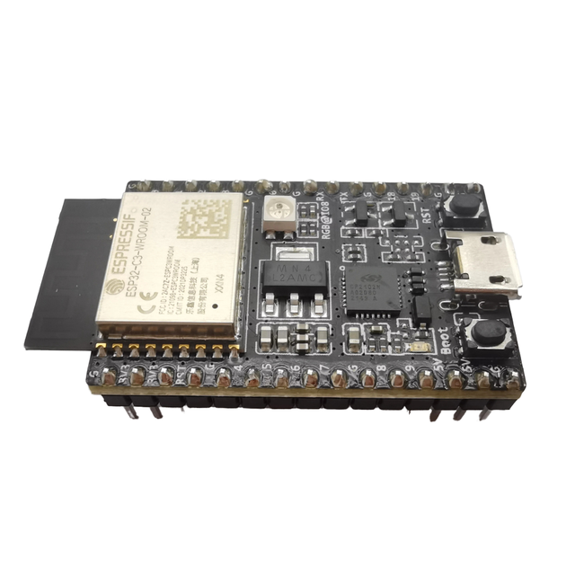 ESP32-C3-DevKitC ESP32 ESP32-C3-WROOM-02 Transceiver; 802.11b /g/n (Wi-Fi, WiFi, WLAN) 5 2.4GHz Evaluation Board