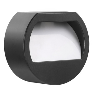 Lampe murale solaire d'extérieur, forme cylindrique, diffuseur en polycarbonate, angle de faisceau de 20 degrés, pour éclairage de jardin, escalier, patio - Product Image 1