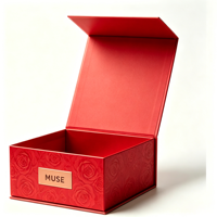 Boîte cadeau de luxe pour montre en carton rigide avec insert en velours, fermeture magnétique, logo personnalisé en feuille d'or, faible MOQ, service OEM ODM