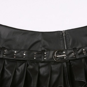 Jupes pour femmes en cuir PU tendance et sexy de qualité supérieure, fabriquées en usine - Product Image 6
