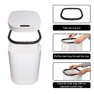 oem gold smart trash bin 16l smart intelligent trash bin