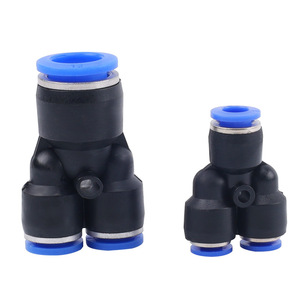 Conector Neumático de Tres Vías Wentai, Conector en T de Plástico Reductor PEG12 8 PW8 6, Conexión Rápida para Manguera de Aire - Product Image 1