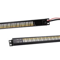 Nueva Barra de Luces Estroboscópicas de Emergencia Plegable de 60 Pulgadas y Triple Fila para Camionetas/SUVs, Impermeable IP67, 50W, 12V, Fácil Montaje