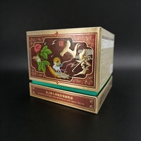 Boîte en papier carrée de haute qualité personnalisée, rigide, en deux parties, pour flacon de parfum, cosmétiques, crème pour le visage, cadeau, avec couvercle et base
