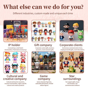 Figurines d'action en PVC édition Q Little Fox Adventure personnalisées par le fabricant, figurine d'anime 3D en PVC, jouet de collection de dessin animé - Product Image 4