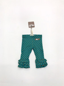 Leggings en coton pur pour bébé fille Meidan, motif à pois, mode printemps-automne, ourlet personnalisé R 2 - Product Image 2