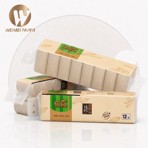 Rollo de Papel Higiénico Suave de Pulpa de Bambú Sin Núcleo, Tamaño Personalizado, Empaque Personalizado, Ecológico, Biodegradable, Compostable, Seguro para Fosas Sépticas, a Granel - Product Image 1