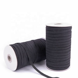 Venta al por mayor de fábrica: Cinta elástica blanca de alta elasticidad de 1 cm/6 mm para textiles del hogar, prendas de vestir, calzado y accesorios, hecha de hilo de poliéster y caucho. - Product Image 4