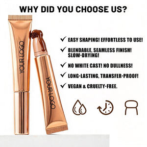 Barra de Contorno e Iluminador en Crema con Cabezal de Esponja Suave, Escultura Facial 3D, Maquillaje <span class=keywords><strong>Natural</strong></span> de Larga Duración - Product Image 5