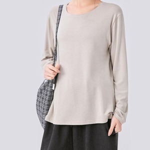 Camiseta de Maternidad YIYI con Cuello Redondo, Ligera y Holgada, Camiseta Interior para Lactancia, <span class=keywords><strong>Blusa</strong></span> Cómoda de <span class=keywords><strong>Manga</strong></span> Larga - Product Image 3