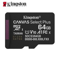 Carte Mémoire Micro SD Kingston Originale Canvas Select Plus SDCS3 64Go C10 128Go 256Go 512Go 1To Jusqu'à 150Mo/S