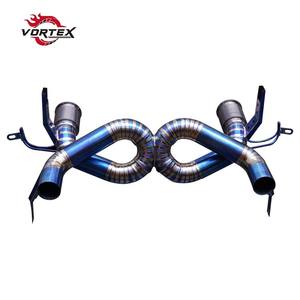 Escape VORTEX Grado 5 Ti Race para Lamborghini Huracan EVO 1ra Gen 2019+ Punta Azul Quemada, Instalación Directa - Product Image 1