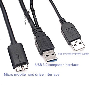 <span class=keywords><strong>Cable</strong></span> de datos <span class=keywords><strong>USB</strong></span> 3.0 <span class=keywords><strong>Micro</strong></span>-B de cobre con doble cabezal y alimentación para disco duro móvil con suministro <span class=keywords><strong>USB</strong></span> <span class=keywords><strong>auxiliar</strong></span> de 0.5m - Product Image 5