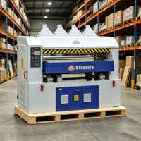 Raboteuse à bois spirale automatique robuste de 1300 mm avec moteur industriel, machine de travail du bois à haute productivité