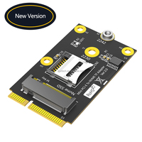 2 In1 Mini PCI-E ke Kartu TF USB2.0 dan Adaptor SSD M.2 NVME Key-M Kompatibel dengan Motherboard Kontrol Industri NAS
