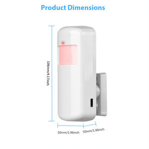 Détecteur de mouvement infrarouge sans fil 433 MHz EV1527 pour système d'alarme domestique, détecteur de mouvement PIR - Product Image 6