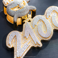 Bijoux de mode fins personnalisés pendentif en moissanite collier breloques accessoire de style unique