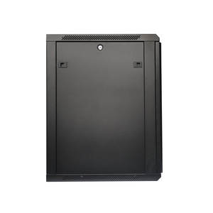 Armoire murale 19 pouces 15U 600x600mm SKD à emballage plat avec porte en verre trempé, poignée, serrure et bordure de porte ventilée - Product Image 3