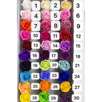 DREA Factory Wholesale - Fleurs de savon en forme de rose à 3 couches, fleurs décoratives, roses éternelles pour la décoration de mariage