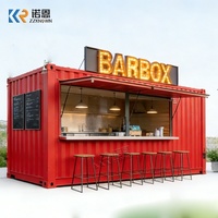 Container per Spedizioni Trasformato in Bar con Spillatori di Birra, Chiosco Fast Food, Caffetteria, Negozio Mobile, Rimorchio per Cibo