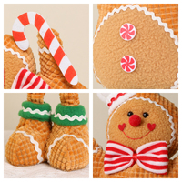 SOTE Haute Qualité De Noël Gingerbread Man Jambes Rétractables Drôle Chef Série De Noël Décoration D'intérieur