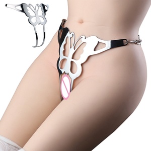 FISTSX 304 Arnés BDSM de Acero Inoxidable, Pantalones de Castidad Femeninos, Pantalones Metálicos, Juguetes Sexuales Fetichistas, Equipo de Bondage para Mujeres - Product Image 1
