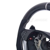 Volant en fibre de carbone personnalisé avec LED et palettes de commande pour BMW Série E (E90 328i, E60, E46, E92, E87, E92 M3, E39, X5 E70, X6 E71, E82)