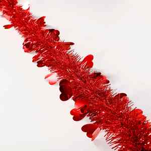 Decoración del Día de San Valentín, suministros para fiestas, cifrado, 9cm de ancho, 2 m de espesor, corona de corazón a rayas, decoración de fiesta en casa - Product Image 5
