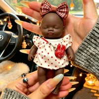 Jouet à presser anti-stress Poupée noire Natasha en PU, personnalisable, cadeau amusant et créatif pour amis