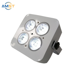 Projecteurs <span class=keywords><strong>LED</strong></span> sans fil sur batterie 4x20W RGBWAUV 6-en-1, ultra-légers, DMX512, pour scène, soirées, DJ et bars - Product Image 3