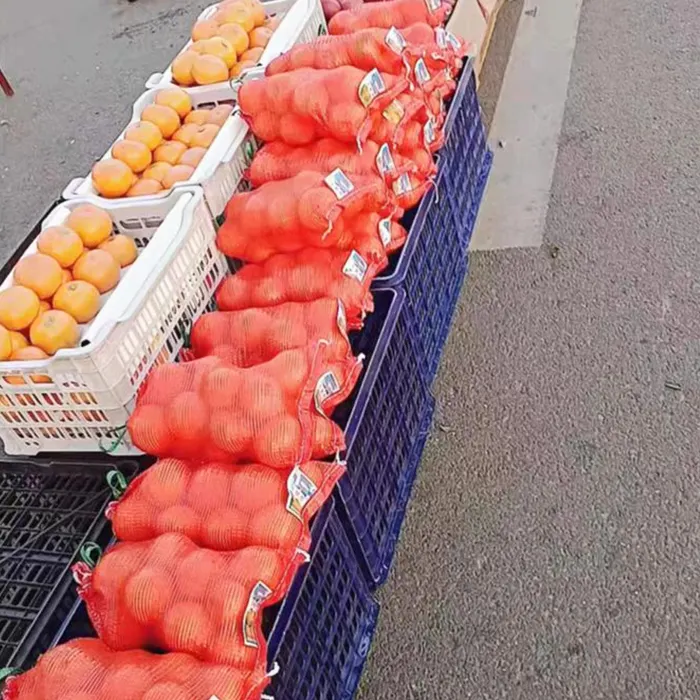 Borsa tote in rete a prezzi accessibili per l'imballaggio di arance e cipolle di patate al melone