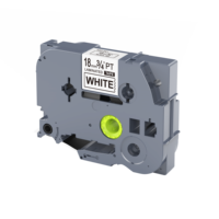 Puty 18mm ruban noir sur blanc TZ ruban TZ 241 TZe241 cartouche de Cassette d'étiquette compatible TZ2-241