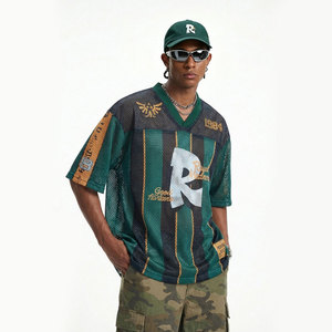 Maillot de football en mesh col en V rayé numéro 84 Série US CAN MEX 2026 Royal Madness – Équipement de supporter pour événements sportifs mondiaux - Product Image 2