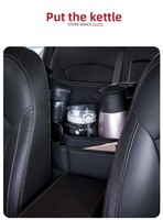 Sac de rangement multifonctionnel en cuir pour siège de voiture, organisateur suspendu pour l'espace entre les sièges, boîte d'accoudoir, support de mouchoirs pour voiture, vente en gros d'usine
