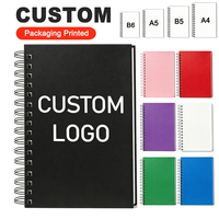 Services d'impression de livres personnalisés à couverture rigide, auto-édition, impression de carnets A5 à couverture rigide avec spirale et bords pulvérisés