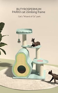 Avocado Katzen-Klettergerüst - Großes Katzenbett Integrierte Einheit - Platzsparend für Wohnungskatzen - Turm zum Klettern - Product Image 6