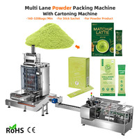 Machine d'emballage automatique multi-voies pour sachets de poudre de Moringa et de Matcha vert, et petits cartons en papier