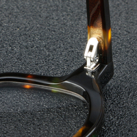 Lunettes rondes rétro faites à la main en acétate Monture Fashion Lunettes en acétate pour femmes